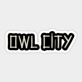 Owl City - Paper Tape Sticker